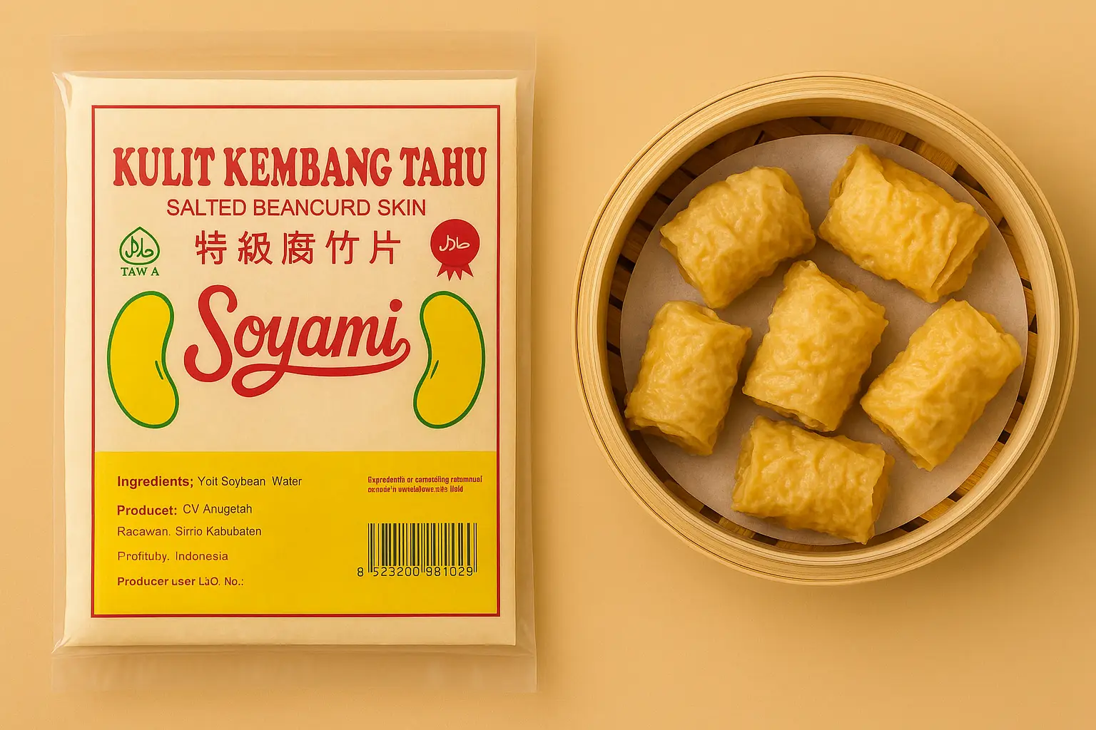 dimsum kulit kembang tahu