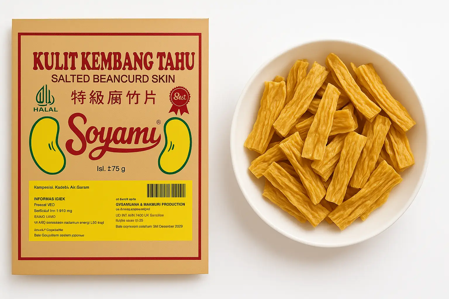 kulit tahu kering kulit tahu kering