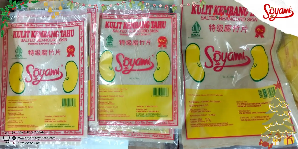 Proses kulit tahu Soyami